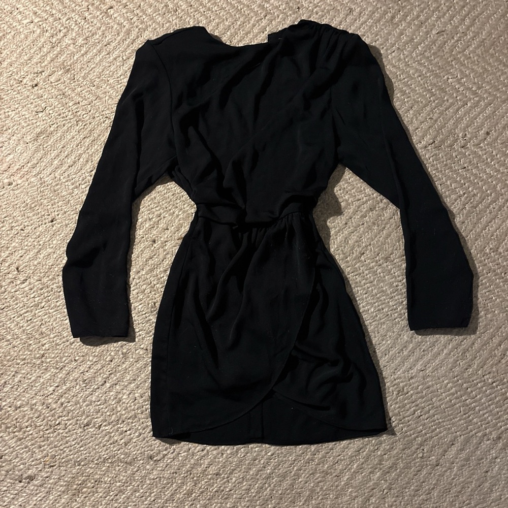 H&M Black Long Sleeve Dress